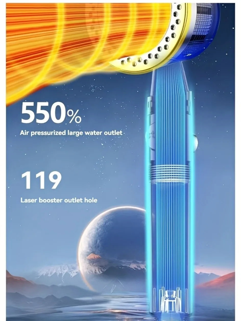 Pure Pulse™ High-Pressure Filtered Shower Head