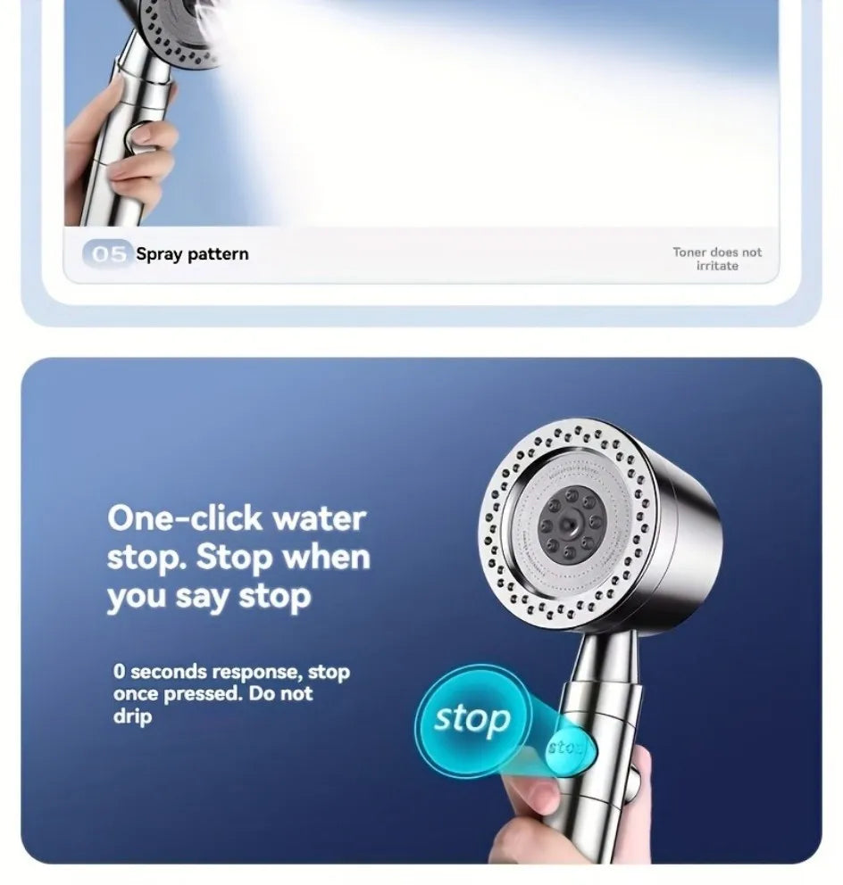 Pure Pulse™ High-Pressure Filtered Shower Head