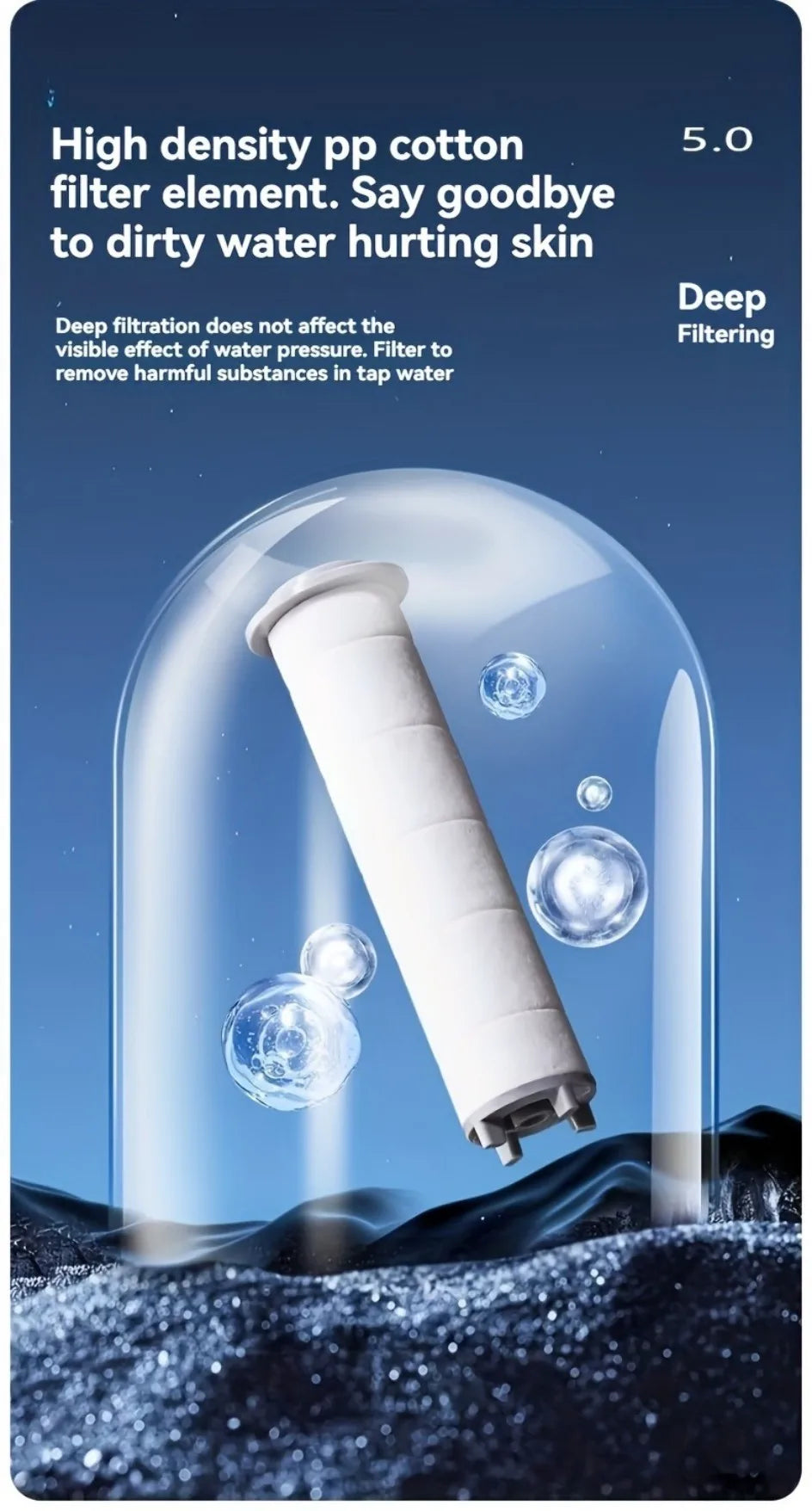 Pure Pulse™ High-Pressure Filtered Shower Head